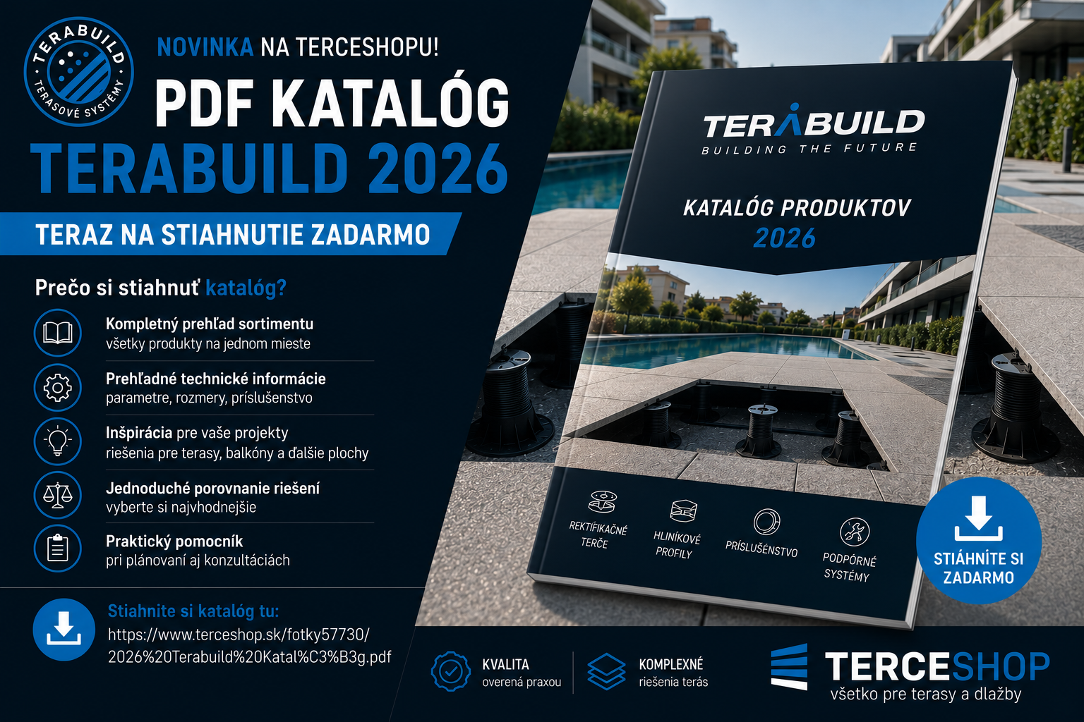 Nový katalóg TERABUILD 2026 je na stiahnutie. Majte kompletný prehľad produktov vždy poruke